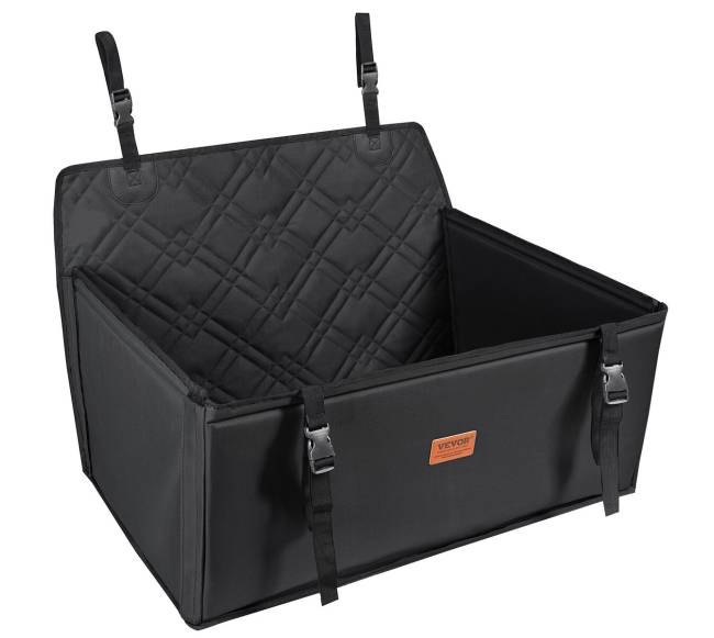 Juoda šuns kėdutė automobiliui iki 22 kg0