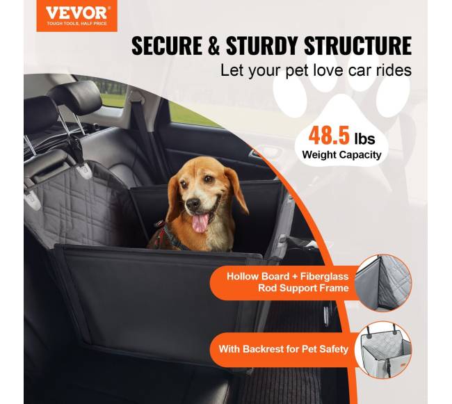 Juoda šuns kėdutė automobiliui iki 22 kg1