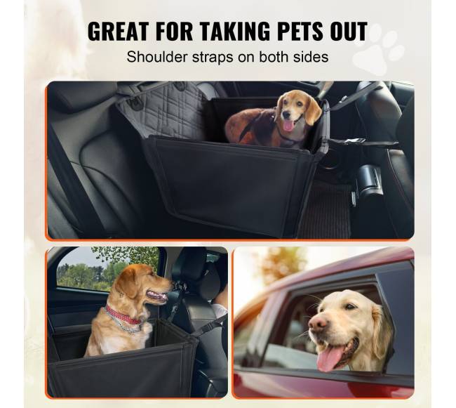 Juoda šuns kėdutė automobiliui iki 22 kg5