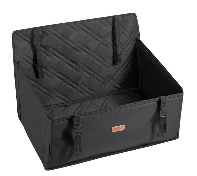 Juoda šuns kėdutė automobiliui iki 22 kg8