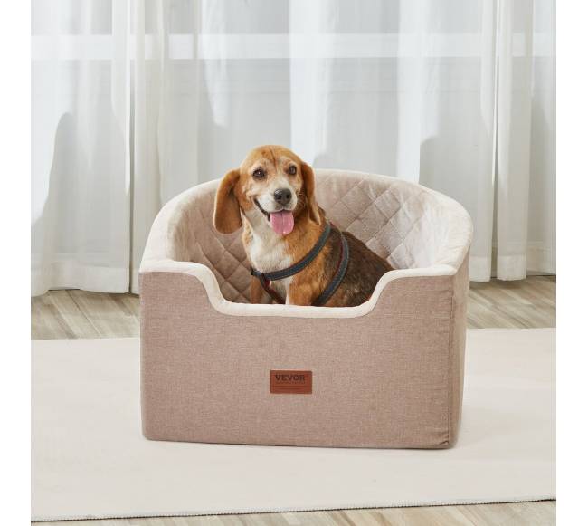 Automobilinė kėdutė šunims iki 25 kg ruda7