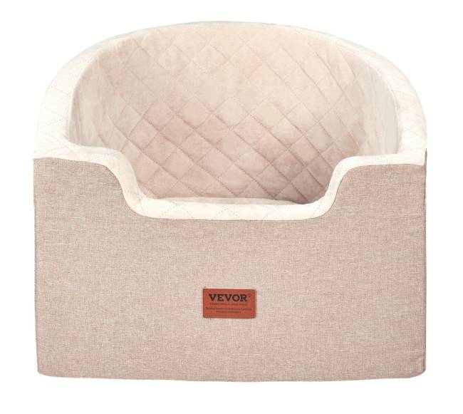 Automobilinė kėdutė šunims iki 25 kg ruda8