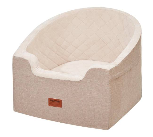 Automobilinė kėdutė šunims iki 25 kg ruda9