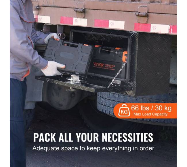 Aliumininė dėžė po sunkvežimiu 61 x 31 x 36 cm2