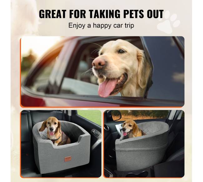 Pilkoji šunų automobilio kėdutė iki 25 kg5