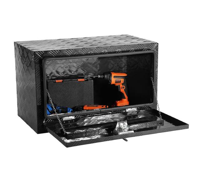 Aliumininė įrankių dėžė 91x43x45 cm po sunkvežimiu9