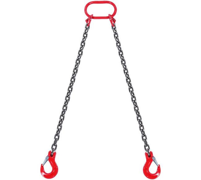 Plieninė grandinė su kabliais, 6600 kg9