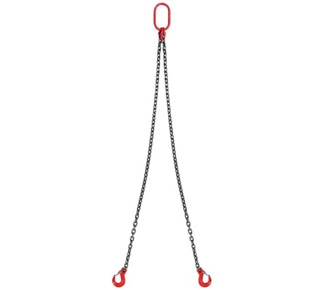 Plieninė grandinė su kabliais, 6600 kg10