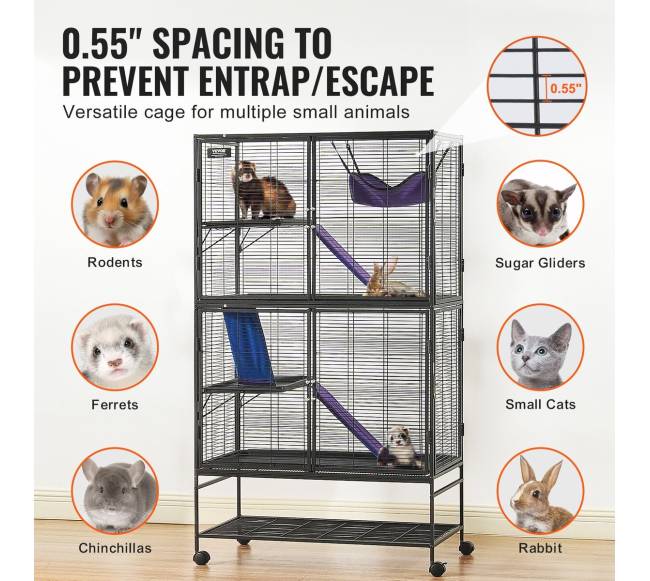 Metalinė keturių aukštų narvas su rampomis2