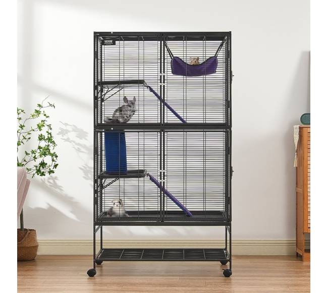 Metalinė keturių aukštų narvas su rampomis7