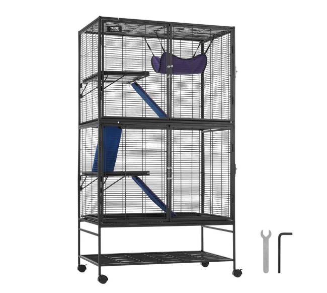 Metalinė keturių aukštų narvas su rampomis8