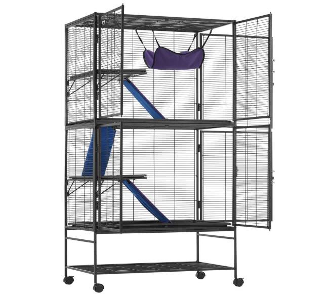 Metalinė keturių aukštų narvas su rampomis10