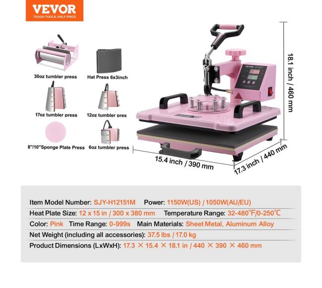 Daugiafunkcinė spaudos mašina 12x15 cm6