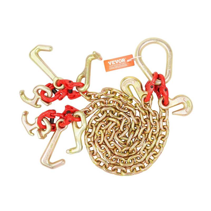 G80 vilkimo grandinė su kabliais0