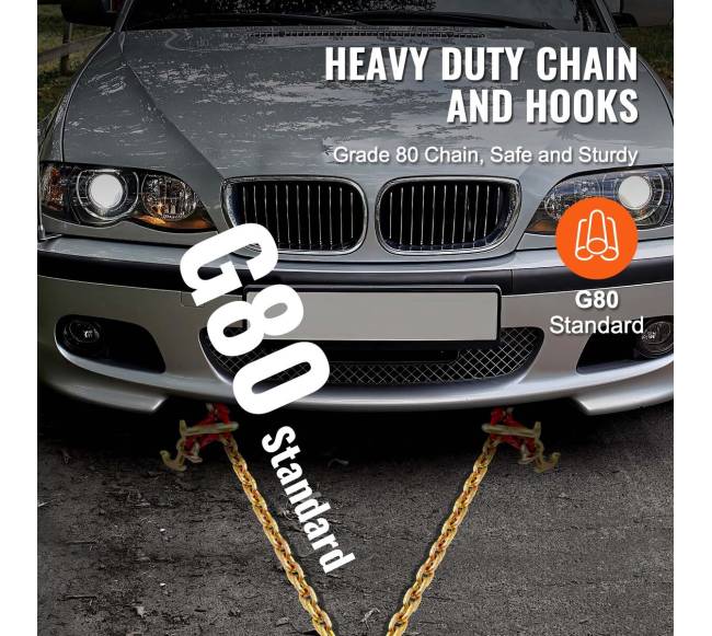 G80 vilkimo grandinė su kabliais4