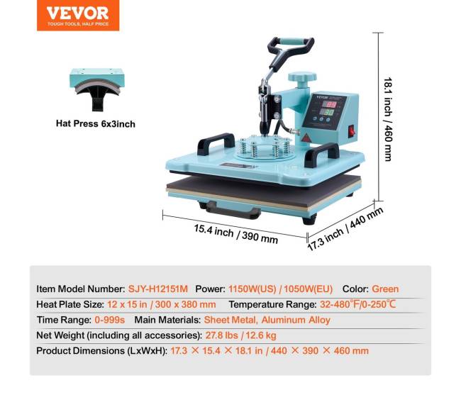 Spaudos presas marškinėliams ir kepurėms6