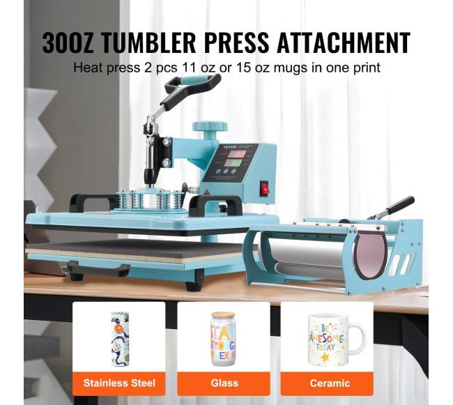 Šilumos spaudos aparatas 12x15 cm su 30 oz presu2