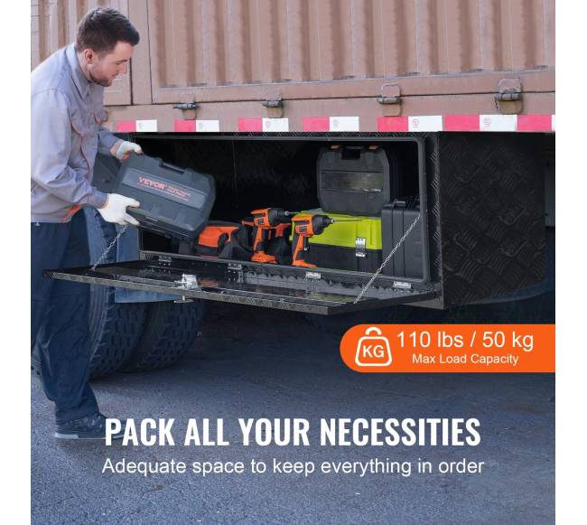 Aliumininė sunkvežimių įrankių dėžė po dugnu2