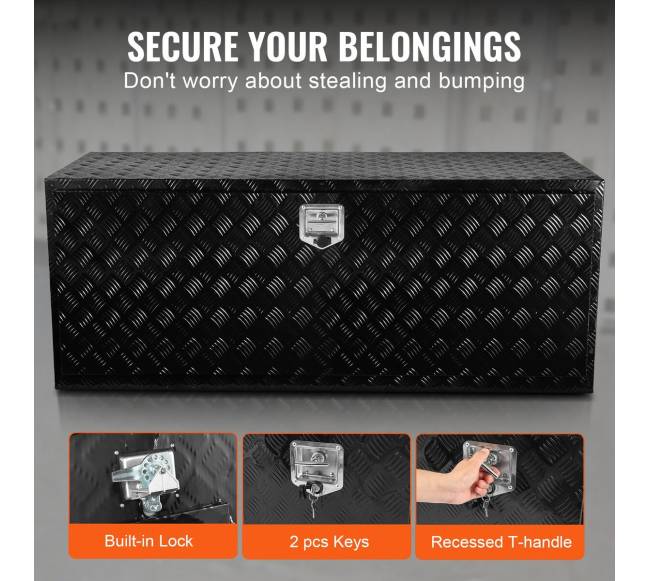 Aliumininė sunkvežimių įrankių dėžė po dugnu5