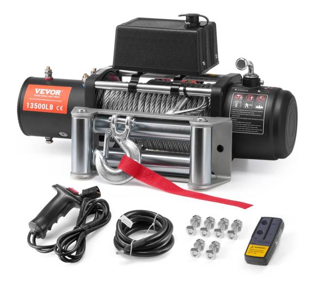 Elektrinė gervė sunkvežimiui 6123 kg plieninė IP650