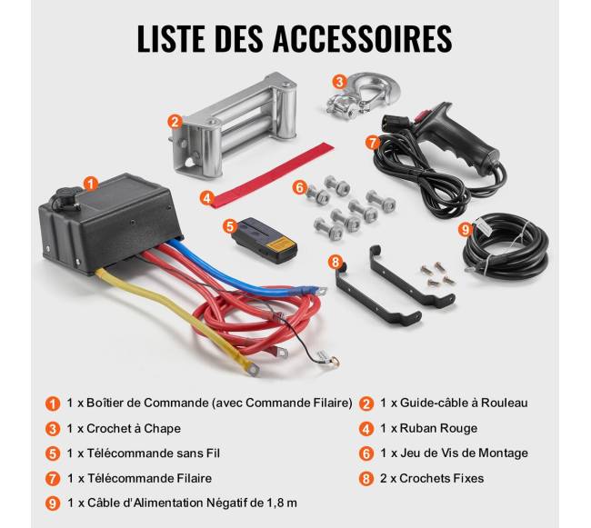 Elektrinė gervė sunkvežimiui 6123 kg plieninė IP655