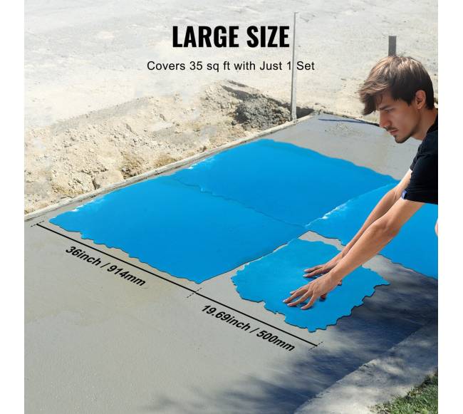 Betono antspaudų kilimėliai 90 cm ir 50 cm 4 vnt5