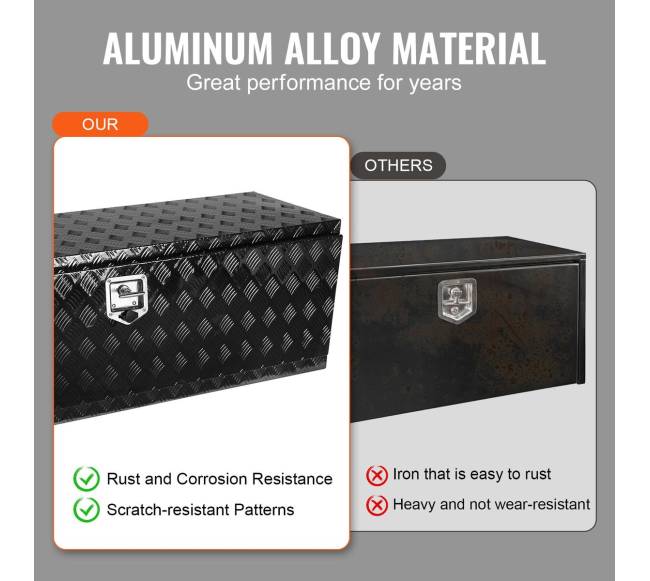 Aliumininė sunkvežimio įrankių dėžė 152x43x46 cm3