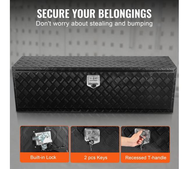 Aliumininė sunkvežimio įrankių dėžė 152x43x46 cm5