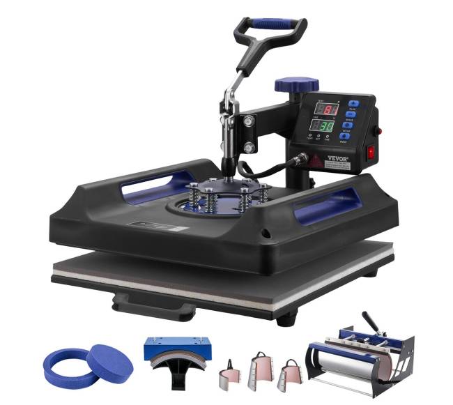 8 vienoje šiluminio spaudimo mašina 15x15, 30oz8