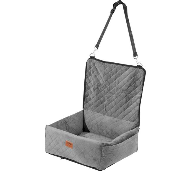 Šuns automobilio kėdutė mažiems ir vidutiniams šunims pilka8