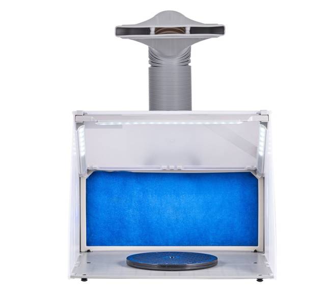 Nešiojama aerozolinių purškimo kabina modeliams0