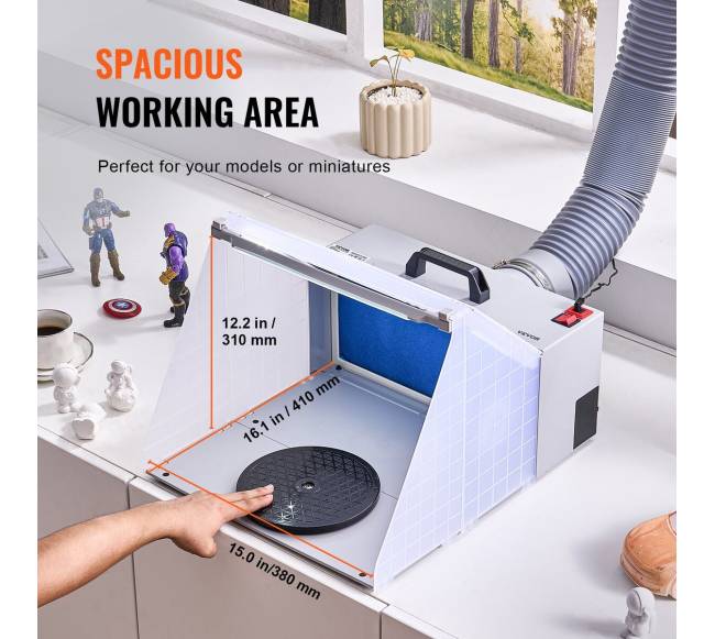 Nešiojama aerozolinių purškimo kabina modeliams5