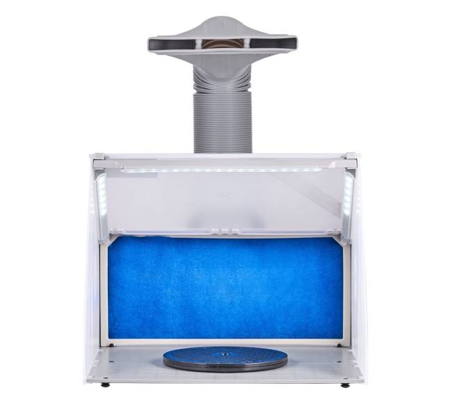 Nešiojama aerozolinių purškimo kabina modeliams8