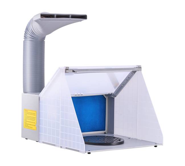 Nešiojama aerozolinių purškimo kabina modeliams9