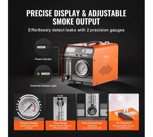 Automobilinis dūmų mašina nuotėkio detektorius4