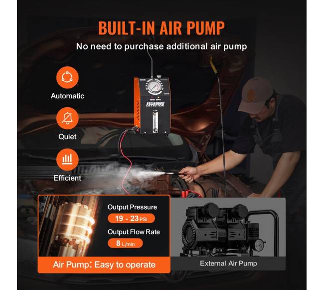 Automobilių dūmų nuotėkio detektorius su EVAP testu2