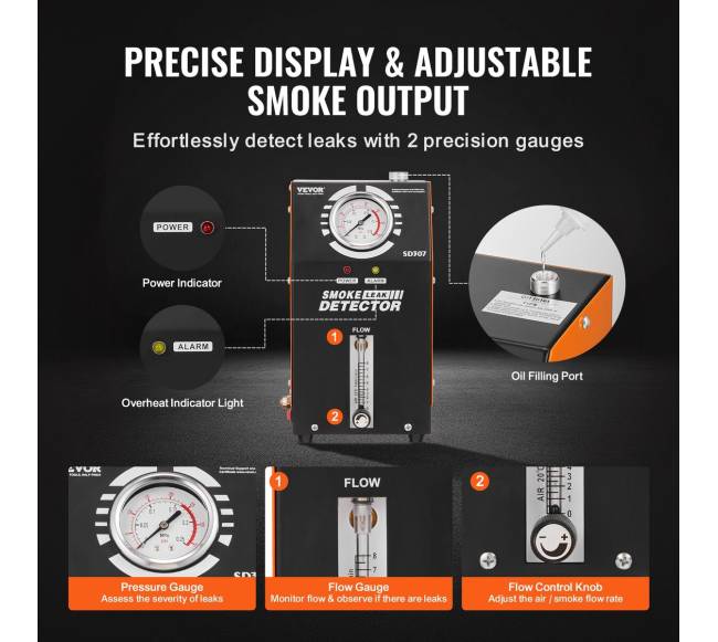 Automobilių dūmų nuotėkio detektorius su EVAP testu4