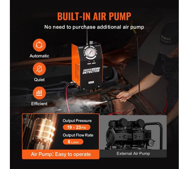 Automobilinė dūmų mašina su įmontuota oro pompa2