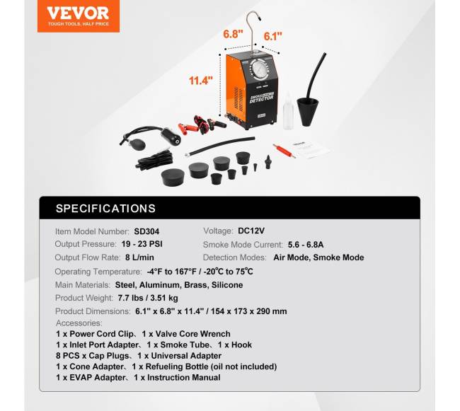 Automobilinė dūmų mašina su įmontuota oro pompa6