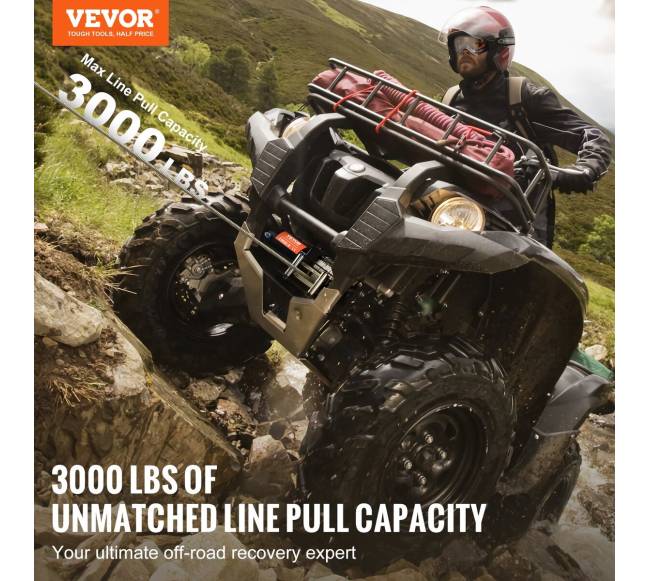 Elektrinė gervė ATV UTV 1361 kg plieninė1