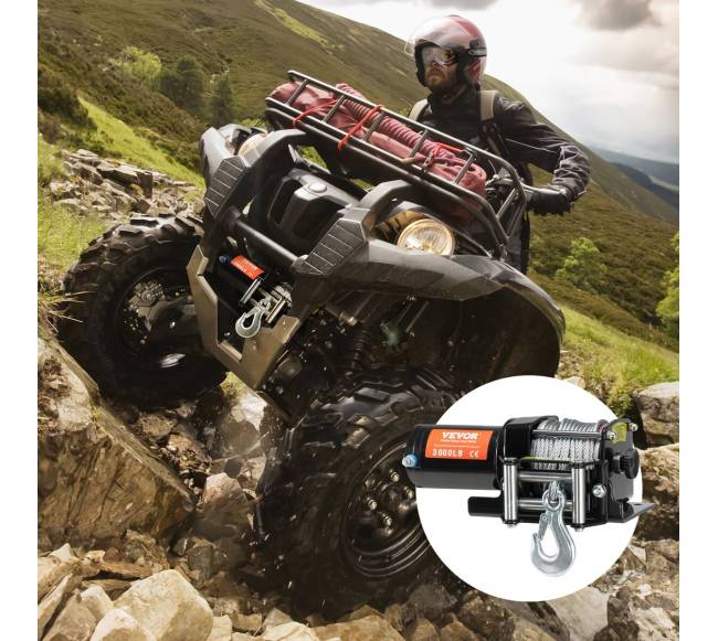 Elektrinė gervė ATV UTV 1361 kg plieninė7