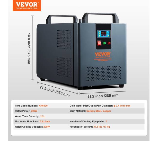 Pramoninis vandens aušintuvas CO2 lazerių mašinoms6