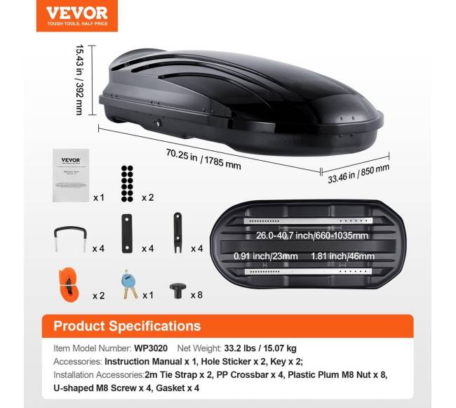 Stogo krovinių dėžė 340 litrų automobiliams6