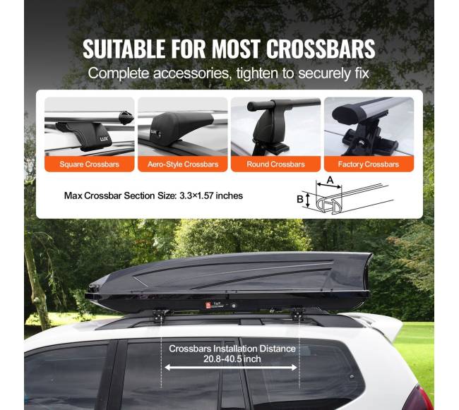 Stogo bagažinė 488 litrų talpos ABS2