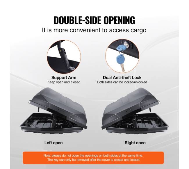 Stogo bagažinė 488 litrų talpos ABS3