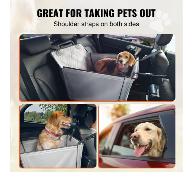 Automobilinė šuns sėdynė iki 22 kg pilka5