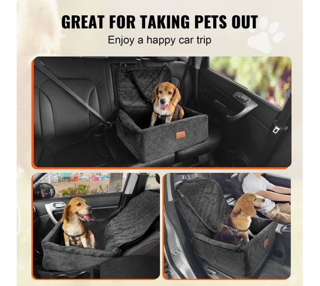 Šuns kėdutė automobiliui iki 18 kg juoda5