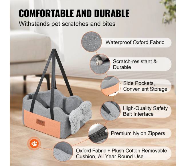 Šuns sėdynė automobilio konsolės montavimui2