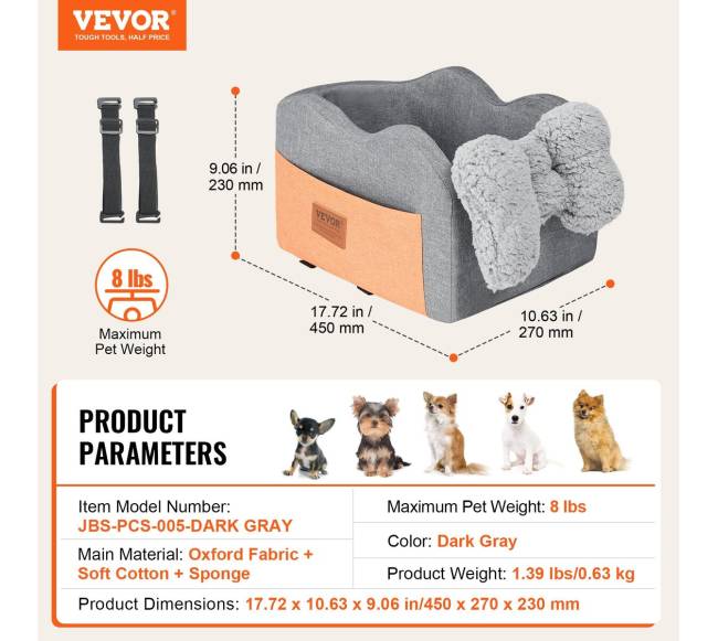 Šuns sėdynė automobilio konsolės montavimui6