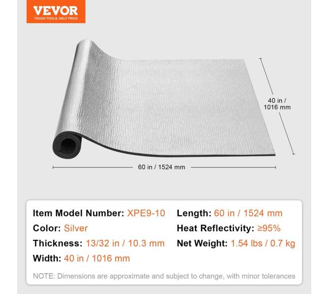 Izoliacinis aliuminio folijos rulonas su XPE pagrindu6